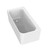 Contro Back-To-Wall Bath 1600 x 750 x 585mm White