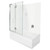 Duo II 1670mm Bath Combo With Flat Wall And Split Shower Screen 20991A-0