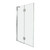 Duo II 1670mm Bath Combo With Flat Wall And Split Shower Screen 20991A-0