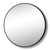 Mirrox Framed Mirror Round Aluminium