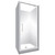 Symphony Alcove Shower Set Aquero Flat Wall 900 x 900mm Pivot Door White