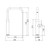 Tate Sink Mixer Brushed Gold