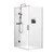 Paradigm Shower Base And Screen Package 900 x 900mm Hinged Screen White