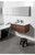 Qubo Wall Hung Vanity 1 Drawer 910 x 415 x 470mm Timber Veneer