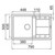 Granitek Insert Single Sink 790mm Black