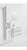 Tall Cupboard 1 Open Shelf 1 Door 2 Drawers 300 x 1700 x 290mm White