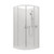 Elite Round Sliding Shower 900 x 900mm Rear Waste