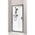 Valencia Elite Alcove Shower Black Corner Contour Plus Wall 900 x 900mm Centre Waste