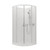 Valencia Elite Round Sliding Shower Corner Contour Centre Waste 1000 x 1000mm White