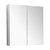 Mirror Cabinet 2 Door 4 Glass Shelves 750mm White