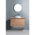 Zero Wall Hung Vanity 1 Drawer 900mm Natural Oak