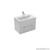 Mia Wall Hung Vanity Slim 1 Drawer 600mm White Gloss
