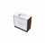 Nikau Wall Hung Vanity Double Drawer 900mm