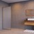 Reeded Glass Framed Panel 1000 x 1960mm High Brushed Brass