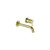 Mode Wall Basin Mixer Brushed Brass Lead Free