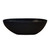 Orca Freestanding Acrylic Bath Half Egg Shaped Matte Black