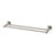 Radii Double Towel Rail 600mm Round Plate Brushed Nickel RA813 BN