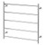 Radii Towel Ladder 750 x 740mm Round Plate Chrome RA871 CHR