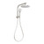 Vivid Slimline Compact Twin Shower Brushed Nickel VS6510-40