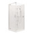 Valencia Elite Pivot Door Shower 900 x 900mm Corner Contour Plus Centre Waste White Trim 706742A-0