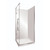 Edge Frameless Shower Enclosure Right Hand Flat Wall Pivot Door 900 x 1000mm x 2m High Silver