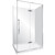 Edge Frameless Shower Enclosure Right Hand Flat Wall Pivot Door 1200 x 900mm x 2m High Silver