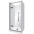 Edge Frameless Shower Enclosure Flat Wall 1000 x 1000 x 1000mm x 2m High Black