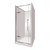 Main Image Edge Frameless Alcove Shower Enclosure Flat Wall 1200 x 900 x 1200mm x 2m High Silver