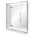 Main Image Edge Frameless Shower Enclosure Flat Wall 900 x 1600 x 900mm x 2m High Silver