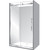 Edge Frameless Shower Enclosure Left Hand Sliding Door 800 x 1200 x 800mm x 2m High Silver