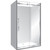 Edge Frameless Shower Enclosure Right Hand Sliding Door 1000 x 1200 x 1000mm x 2m High Silver
