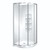 Symphony Curvato Round Shower Set Moulded Wall 820mm Silva CR820SIMW