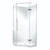 Symphony Shower Set Frameless Angle Flat Wall Pivot Door 1000 x 1000mm Silva SPFA1X1SIFW