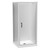 Pacific Shower Enclosure Kit 900 x 900mm 2 Sided Flat Wall Pivot Door White Centre Waste