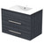 Pacific Vanity 750mm Double Drawer Wall Charred Oak