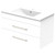 Pacific Vanity 900mm Double Drawer Wall White Melamine