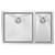 Kitchen Sink Double Bowl 695 x 440mm Left Hand Main Bowl