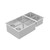 Kitchen Sink Double Bowl 795 x 440mm Left Hand Main Bowl