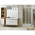 Nikau Two Tone Wall Hung Vanity 900mm Double Drawer 4NIK090DXWH