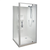 Soul Shower Enclosure 900mm Square 2-Sided Moulded Wall Corner Waste White 1SO2W99SMS9C