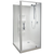 Soul Shower Enclosure 900mm Square 2-Sided Moulded Wall Corner Waste White 1SO2W99SMS9C