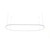 Shower track 1500 X 800 Oval Bath Set C/W 4 X 600mm Hangers White