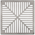 Connecto Trade Surface Water Drainage Grate 350mm Square Aluminium CTG350A