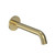 Tube Wall Mount Bath Spout Brushed Brass