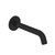 Tube Wall Mount Bath Spout Matt Black