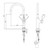 Extractable Kitchen Mixer Brushed Gold