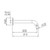 Linea Bath Spout Chrome