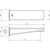 Que Bath Spout 1/2 inch Chrome