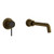 Tate Wall Mounted Basin/Bath Mixer 220mm Brushed Bronze / Black