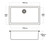 Duro Granite Matera Single Bowl Sink Concrete WBP761116